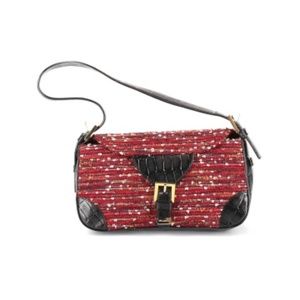 St. John Vintage Maroon & Brown Handbag